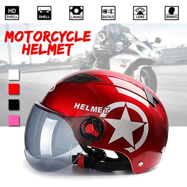 motorcycle half face helmet 3/4 open face helmet bike motorcycle scooter head protector sunscreen lens anti uv helmets
motorcycle half face helmet 3/4 open face helmet bike motorcycle scooter head protector sunscreen lens anti uv helmets