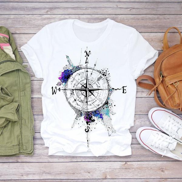 women 2020 summer compass watercolor printed short sleeve lady t-shirts t shirt ladies womens graphic female tee t-shirt, White
women 2020 summer compass watercolor printed short sleeve lady t-shirts t shirt ladies womens graphic female tee t-shirt, White