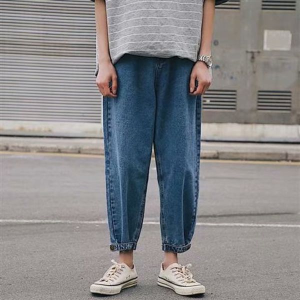 ins spring autumn simple jeans men's jeans and jeanstrousers and jeansloose straight solid color ankle pants men's korean fashion, Blue
ins spring autumn simple jeans men's jeans and jeanstrousers and jeansloose straight solid color ankle pants men's korean fashion, Blue