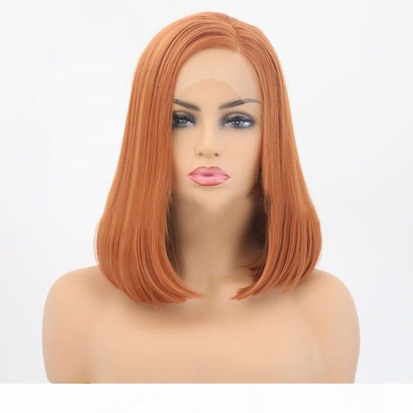 no bad smell front lace chemical fiber hair wig half hand hook bobo wave head buckle short straight hair orange wig female short hair wholes, Black
no bad smell front lace chemical fiber hair wig half hand hook bobo wave head buckle short straight hair orange wig female short hair wholes, Black