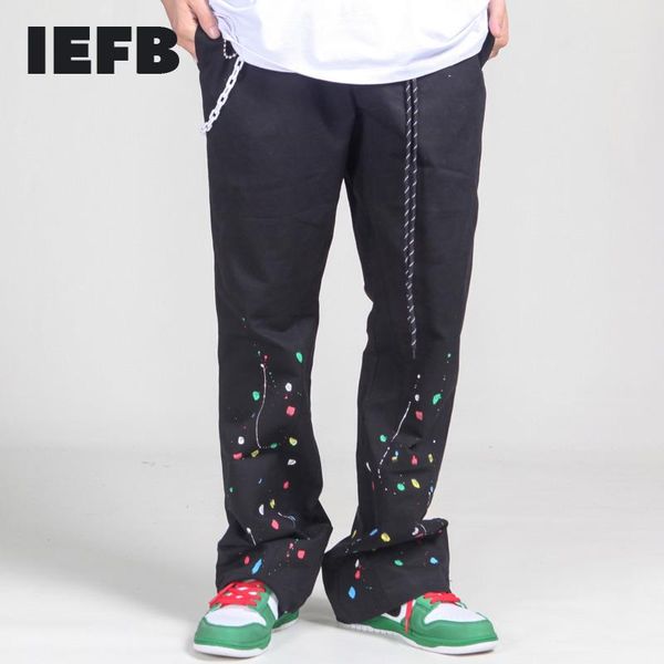 iefb men's wear colors splash ink flare pants spring new trousers men's ins streetwear hip hop casual elastic waist pants 9y4148, Black
iefb men's wear colors splash ink flare pants spring new trousers men's ins streetwear hip hop casual elastic waist pants 9y4148, Black