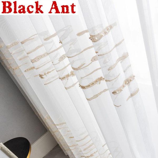 curtain & drapes nordic light luxury golden striped pearl voile sheer window treatment screen living room bedroom cortinas rideaux jd838f
curtain & drapes nordic light luxury golden striped pearl voile sheer window treatment screen living room bedroom cortinas rideaux jd838f