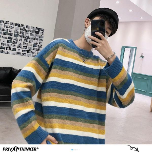 men's sweaters harajuku striped pullovers women 2021 korean man casual autumn winter sweater male knitted, White;black
men's sweaters harajuku striped pullovers women 2021 korean man casual autumn winter sweater male knitted, White;black