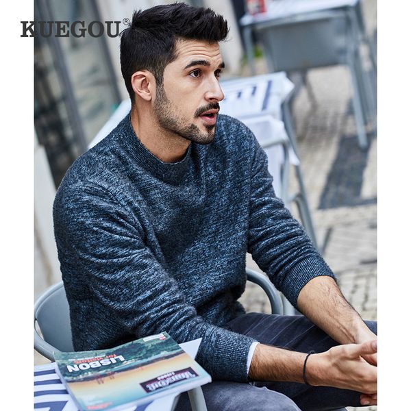 kuegou brand men round collar knitting sweater sweater new winter 2020 han edition of trend size bz-12769, White;black
kuegou brand men round collar knitting sweater sweater new winter 2020 han edition of trend size bz-12769, White;black