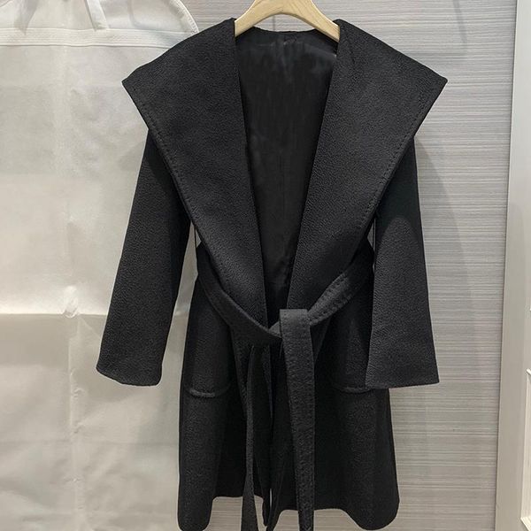 2020 winter women coat turn down collar double breasted wool coat camel women warm, Black
2020 winter women coat turn down collar double breasted wool coat camel women warm, Black