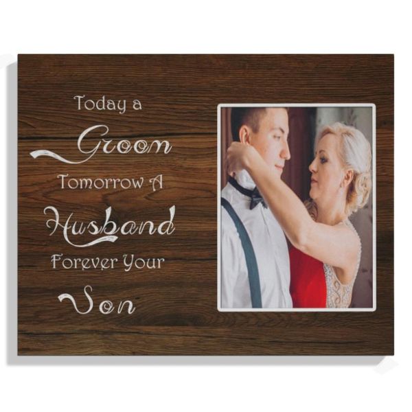 custom tablewooden print p mother of the groom gift - today a groom, tomorrow a husband, forever your son picture frame
custom tablewooden print p mother of the groom gift - today a groom, tomorrow a husband, forever your son picture frame