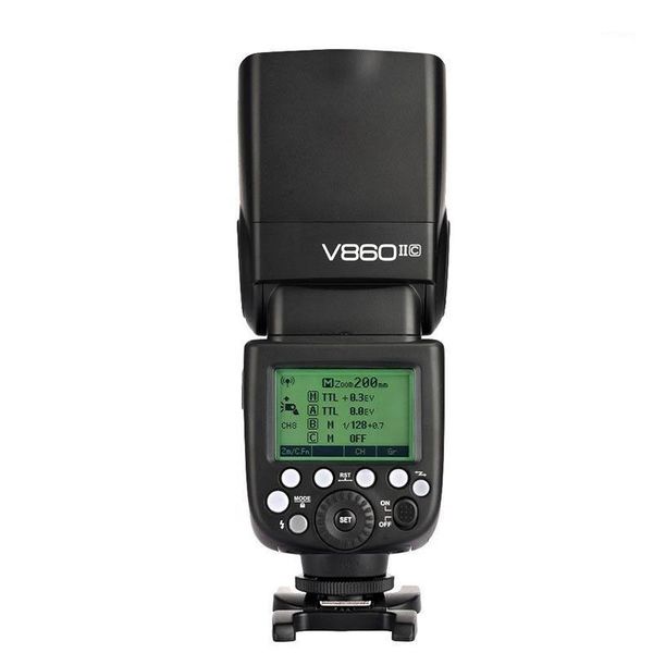 

flashes godox v860ii flash speedlitel hss gn60 li-ion battery camera speedlight for1