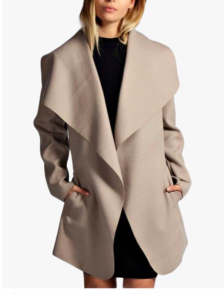 double sided coat women's fall / winter 2020 new european and american mid long lace up lapel cashmere loose temperamen, Black
double sided coat women's fall / winter 2020 new european and american mid long lace up lapel cashmere loose temperamen, Black