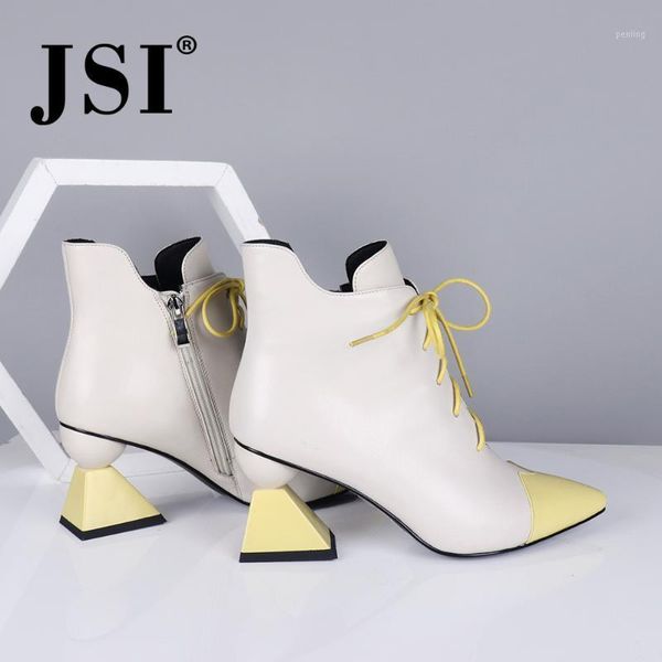 jsi brand ankle boots woman pointed toe mixed colors upper shoes woman strange style heel cross-tied ankle boots jc7191, Black
jsi brand ankle boots woman pointed toe mixed colors upper shoes woman strange style heel cross-tied ankle boots jc7191, Black