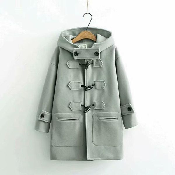 women's wool & blends autumn winter women casual solid jackets female elegant single-breasted hooded coat ladies thicken medium long wo, Black
women's wool & blends autumn winter women casual solid jackets female elegant single-breasted hooded coat ladies thicken medium long wo, Black