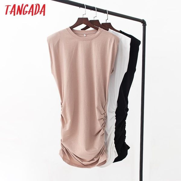 tangada fashion women shoulder pad summer dress sleeveless strethy ladies mini dress vestidos qj1721, Black;gray
tangada fashion women shoulder pad summer dress sleeveless strethy ladies mini dress vestidos qj1721, Black;gray
