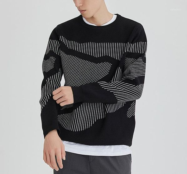 korean sweater men stripe jacquard round neck knit long sleeve winter man clothes jumper male black pullover knitted pull homme1, White;black
korean sweater men stripe jacquard round neck knit long sleeve winter man clothes jumper male black pullover knitted pull homme1, White;black