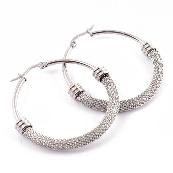 hoop & huggie women girls half mesh surface earrings color gold stainless steel round cable jewelry, Golden;silver
hoop & huggie women girls half mesh surface earrings color gold stainless steel round cable jewelry, Golden;silver