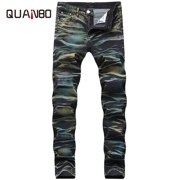 autumn new jeans men classic casual straight leg male casual pants multicolour lines slim fit denim trousers 201111, Blue 
autumn new jeans men classic casual straight leg male casual pants multicolour lines slim fit denim trousers 201111, Blue