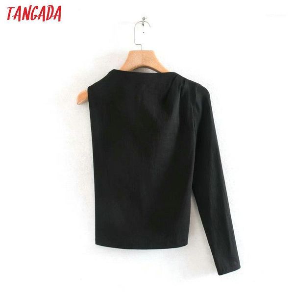 tangada women backless black crop shirt one shoulder off 2020 new arrival chic female slim 5z1211, White
tangada women backless black crop shirt one shoulder off 2020 new arrival chic female slim 5z1211, White