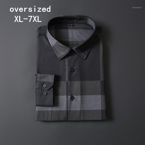 long-sleeved shirts for men's plus size 7xl fashion business plaid formal dress dinner casual shirt(oversized plus size)1, White;black
long-sleeved shirts for men's plus size 7xl fashion business plaid formal dress dinner casual shirt(oversized plus size)1, White;black