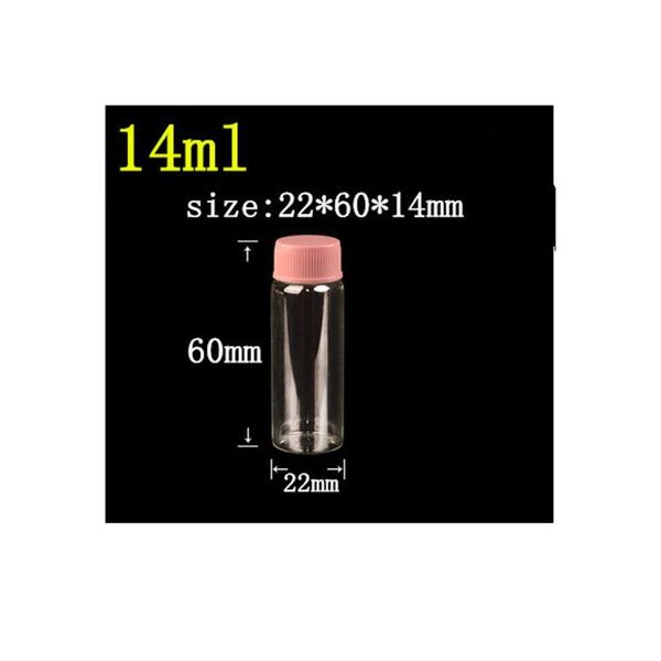 22*60*14mm 14ml glass jars with plastic cap transparent empty glass bottles jars containers 100pcs/lot 22*60*1 bbyqqr
22*60*14mm 14ml glass jars with plastic cap transparent empty glass bottles jars containers 100pcs/lot 22*60*1 bbyqqr