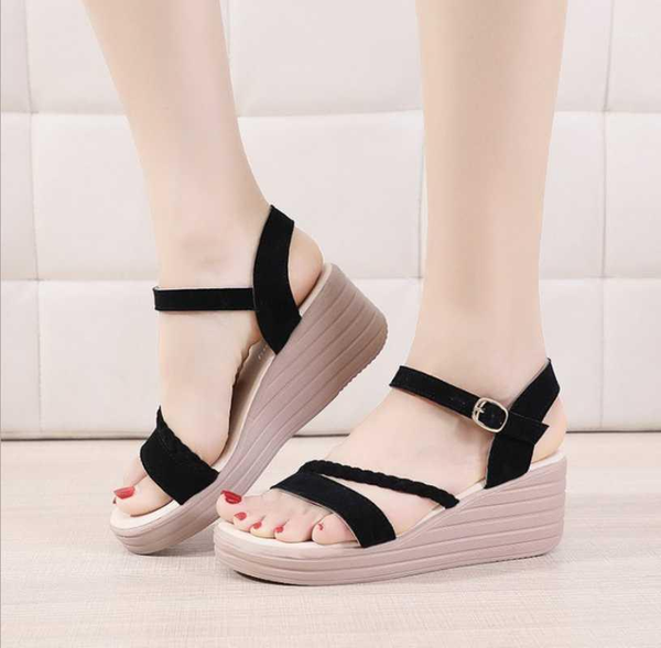 slope heel sandals women's new summer comfortable all-in-one shoes with leisure and thick sole fashion sandals women shoes1, Black
slope heel sandals women's new summer comfortable all-in-one shoes with leisure and thick sole fashion sandals women shoes1, Black