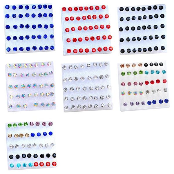 bath accessory set 40 pcs/set women girl's crystal stud earrings christmas present (size:5mm) #4
bath accessory set 40 pcs/set women girl's crystal stud earrings christmas present (size:5mm) #4