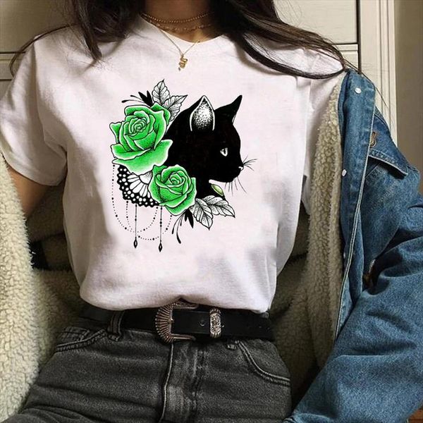 women printing print graphic cartoon cat pet flower fashion cartoon clothes lady tees female t shirt womens t shirt, White
women printing print graphic cartoon cat pet flower fashion cartoon clothes lady tees female t shirt womens t shirt, White