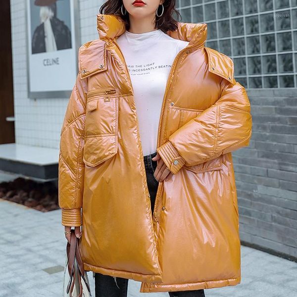 oversize winter women long bright glossy parkas jackets casual female thicken warm hooded jackets coat windprood shiny1, Black
oversize winter women long bright glossy parkas jackets casual female thicken warm hooded jackets coat windprood shiny1, Black