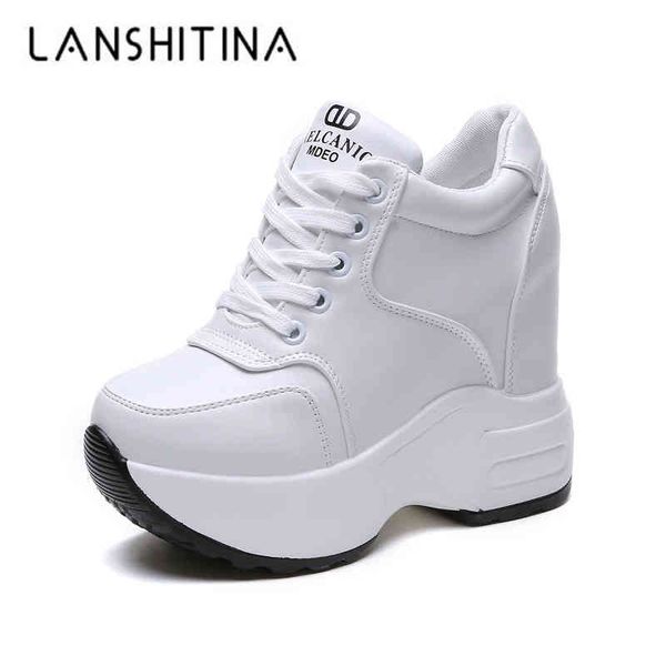 women's ankle boots 2021 autumn leather chunky shoes woman platform height increased sneakers 10cm thick sole wedges white, Black
women's ankle boots 2021 autumn leather chunky shoes woman platform height increased sneakers 10cm thick sole wedges white, Black