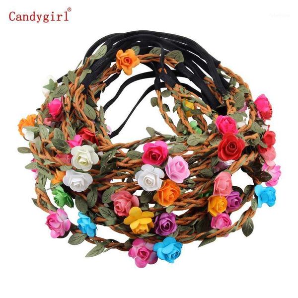 1pc multicolor rose flower headband women girl fashion floral crown garland headbands with elastic ribbon1, Slivery;white
1pc multicolor rose flower headband women girl fashion floral crown garland headbands with elastic ribbon1, Slivery;white