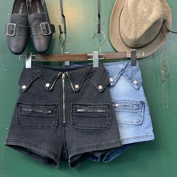 woman short jeans high waist skinny slim denim shorts korean style vintage solid elastic zipper streetwear female shorts1, White;black
woman short jeans high waist skinny slim denim shorts korean style vintage solid elastic zipper streetwear female shorts1, White;black