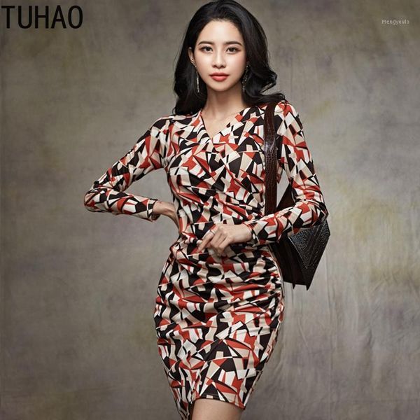 tuhao spring autumn women print dress long sleeve high waist tight dress woman office lady vintage dresses clothes wm461, Black;gray
tuhao spring autumn women print dress long sleeve high waist tight dress woman office lady vintage dresses clothes wm461, Black;gray
