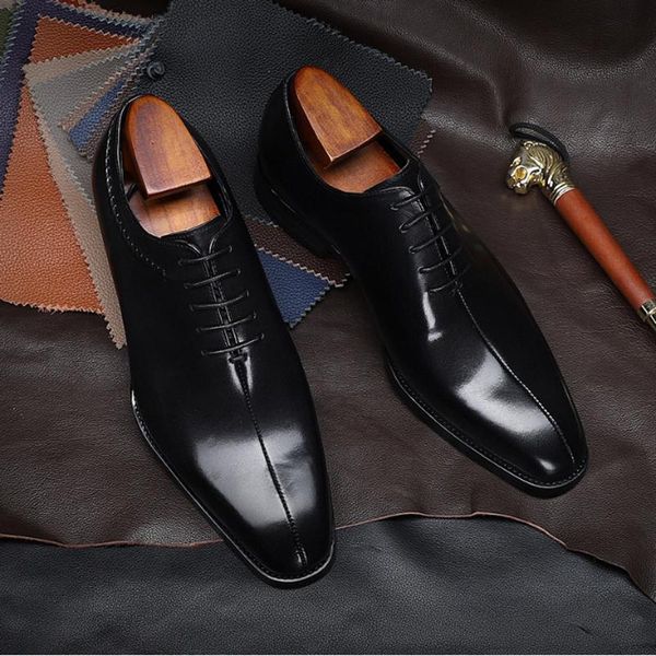 men's business formal wear wedding shoes trendy shoes british pointed toe strap men's leather hair handmade leather, Black
men's business formal wear wedding shoes trendy shoes british pointed toe strap men's leather hair handmade leather, Black