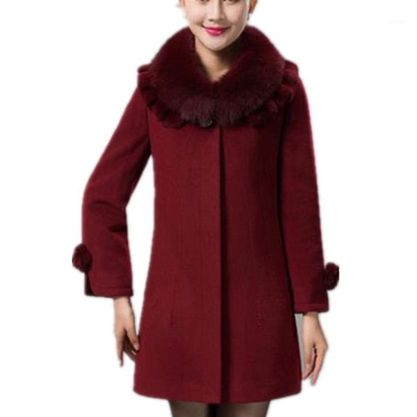 middle-aged wool coat fashion fur collar autumn winter women jacket mother plus size 5xl woolen coat1, Black
middle-aged wool coat fashion fur collar autumn winter women jacket mother plus size 5xl woolen coat1, Black