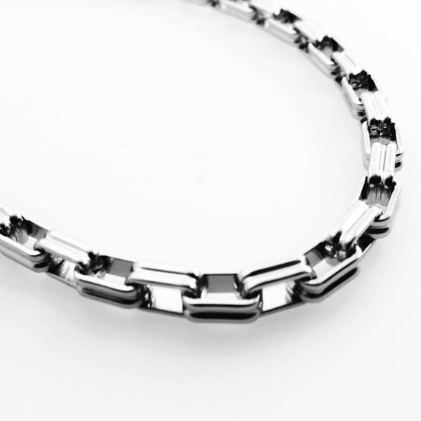 5mm width strong double box chain for man stainless steel necklace fashion jewelry, Silver
5mm width strong double box chain for man stainless steel necklace fashion jewelry, Silver