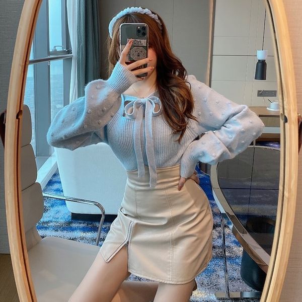 new autumn 2020 long sleeve pullover short t-shirt + split skirt 2-piece fashion suit for women
new autumn 2020 long sleeve pullover short t-shirt + split skirt 2-piece fashion suit for women