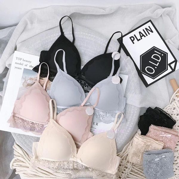 women lace bra briefs set push up wireless lingeries girls bras female lace underwear set 20191, Red;black
women lace bra briefs set push up wireless lingeries girls bras female lace underwear set 20191, Red;black