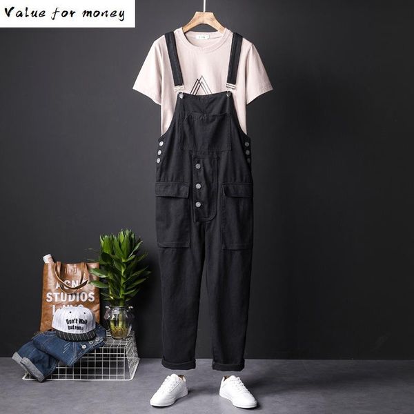 men's pockets loose cargo hip hop bib overalls coveralls suspenders jumpsuits black khaki, Blue
men's pockets loose cargo hip hop bib overalls coveralls suspenders jumpsuits black khaki, Blue