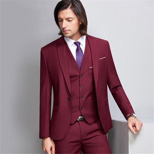 formal classic men suit 3 pieces(jacket+pants+vest) 2020 fashion groomsman wedding suits slim prom bridegroom wine red color 1861, White;black
formal classic men suit 3 pieces(jacket+pants+vest) 2020 fashion groomsman wedding suits slim prom bridegroom wine red color 1861, White;black