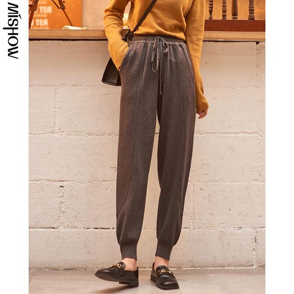 mishow 2020 winter pants for women casual drawsting loose sweatpants solid bottom female full legs trousers mx20d2639, Black;white
mishow 2020 winter pants for women casual drawsting loose sweatpants solid bottom female full legs trousers mx20d2639, Black;white