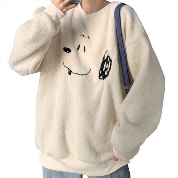 sweet girly style winter arrivals women hoodie apricot lamb wool embroidery cute puppy female loose pullover, Black
sweet girly style winter arrivals women hoodie apricot lamb wool embroidery cute puppy female loose pullover, Black