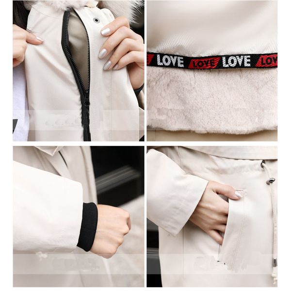 2020 new waterproof parka casual winter real fur jacket women coat natural fox fur collar hood rabbit fur liner outerwear warm lj201203, Black
2020 new waterproof parka casual winter real fur jacket women coat natural fox fur collar hood rabbit fur liner outerwear warm lj201203, Black