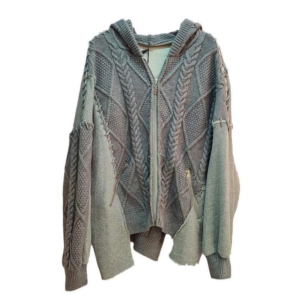 women's knits & tees women sweater irregular vintage hooded cardigans sweaters patchwork gray white asymmetry knitting woman 2021
women's knits & tees women sweater irregular vintage hooded cardigans sweaters patchwork gray white asymmetry knitting woman 2021