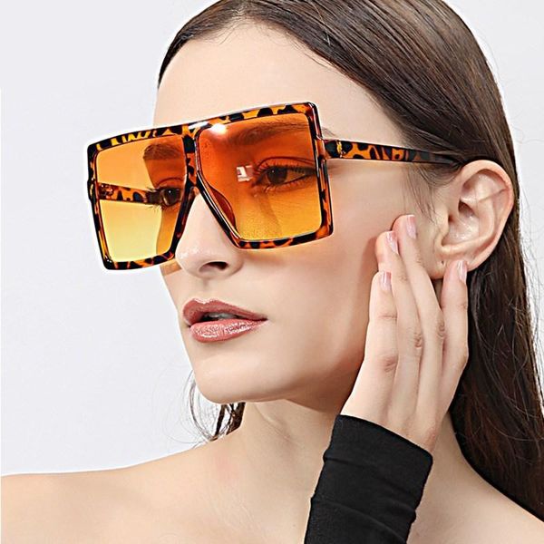 Vintage Big Square Sunglasses Women/Mens Goggles Oversize Sun Glasses Female Fashion Black Eyewear lentes De Sol, White;black
Vintage Big Square Sunglasses Women/Mens Goggles Oversize Sun Glasses Female Fashion Black Eyewear lentes De Sol, White;black