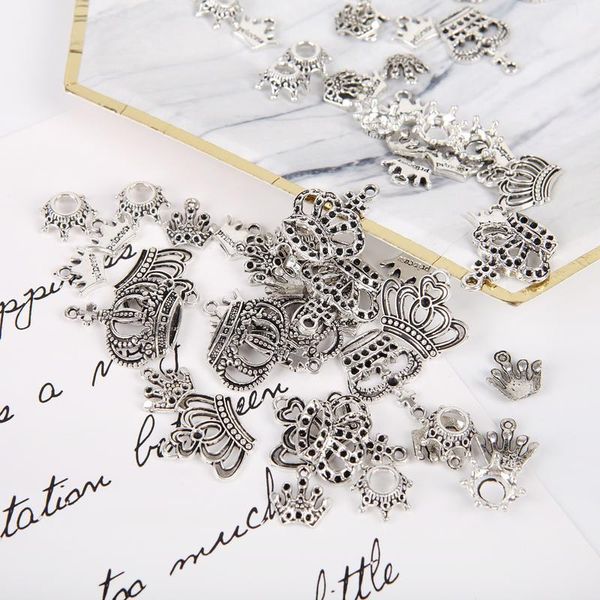 50pcs tibetan silver mixed styles princess crown beads charms pendants diy jewelry for necklace bracelet making acc jllsap
50pcs tibetan silver mixed styles princess crown beads charms pendants diy jewelry for necklace bracelet making acc jllsap