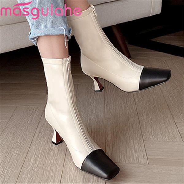 masgulahe 2020 big size 34-42 women brand boots genuine leather boots fashion mixed colors high heels ankle, Black
masgulahe 2020 big size 34-42 women brand boots genuine leather boots fashion mixed colors high heels ankle, Black