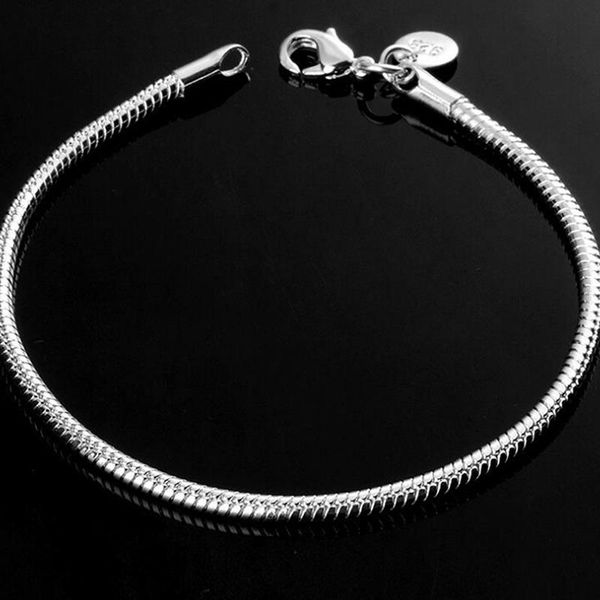 link, chain 3mm snake bones bracelet ladies simple fashion silver colour jewelry couple high-end gifts, Black
link, chain 3mm snake bones bracelet ladies simple fashion silver colour jewelry couple high-end gifts, Black