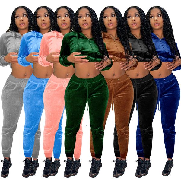 zipper sweatshirt velvet and pants casual sportswear 2021 women's autumn winter velour tracksuits sweat suits y2k hoodies new, Gray
zipper sweatshirt velvet and pants casual sportswear 2021 women's autumn winter velour tracksuits sweat suits y2k hoodies new, Gray