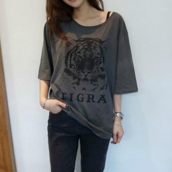 minuoyi tiger letter print 2020 summer new tshirts women short sleeve o-neck medium length tee korean casual loose t-shirt1, White
minuoyi tiger letter print 2020 summer new tshirts women short sleeve o-neck medium length tee korean casual loose t-shirt1, White