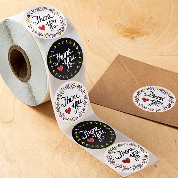 500pcs/roll round thank you stickers handmade sticker circle stationery kraft baking paper stickers for gifts craft handmade
500pcs/roll round thank you stickers handmade sticker circle stationery kraft baking paper stickers for gifts craft handmade