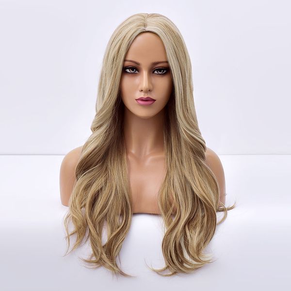 costume accessories long wave blonde ombre daily hair synthetic wigs for white women natural middle part cosplay female heat resistant fibr, Silver
costume accessories long wave blonde ombre daily hair synthetic wigs for white women natural middle part cosplay female heat resistant fibr, Silver