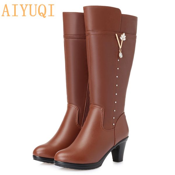 women's winter 2020 new genuine leather female size 43 warm high-heeled wool trend riding boots women, Black
women's winter 2020 new genuine leather female size 43 warm high-heeled wool trend riding boots women, Black