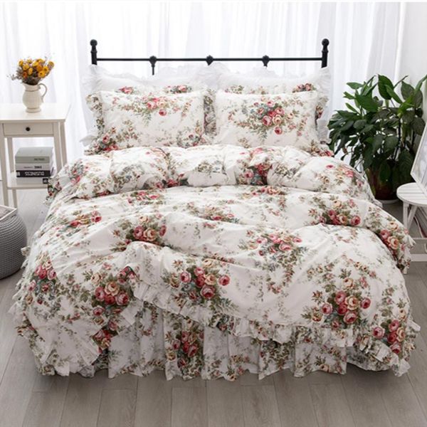 new garden flower printed bedding set ruffle duvet cover bed sheet princess bed linens king size bedding set pastoral 1012
new garden flower printed bedding set ruffle duvet cover bed sheet princess bed linens king size bedding set pastoral 1012